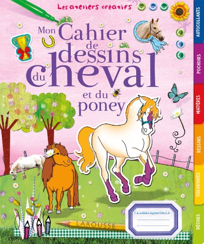 9782035886330: Mon cahier de dessins du cheval et du poney