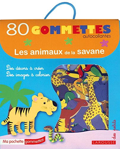 9782035903488: Ma pochette gommettes: Les animaux de la savane