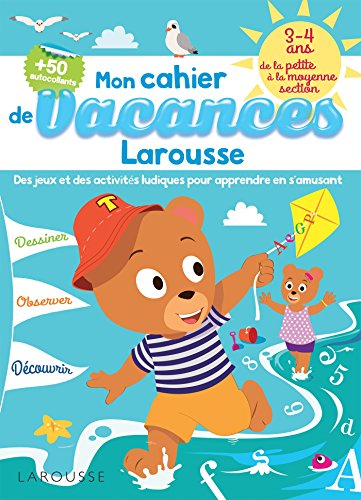 9782035927750: Cahier de jeux de vacances Larousse 3-4 ans