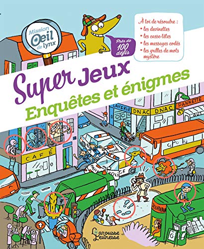 Beispielbild fr Super jeux d'enquêtes et  nigmes: Mission oeil de lynx, plus de 100 d fis zum Verkauf von WorldofBooks