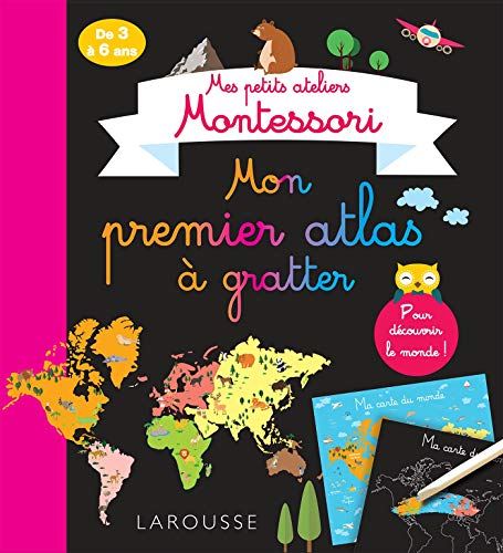 9782035975249: Mes petits ateliers MONTESSORI : Mon premier atlas  gratter