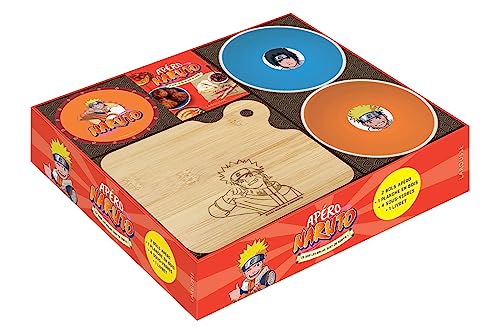 Beispielbild fr Apéro Naruto: Coffret avec 2 bols, 4 sous-verres, 1 planche en bois gravée et 1 livret de recettes [FRENCH LANGUAGE - Hardcover ] zum Verkauf von booksXpress