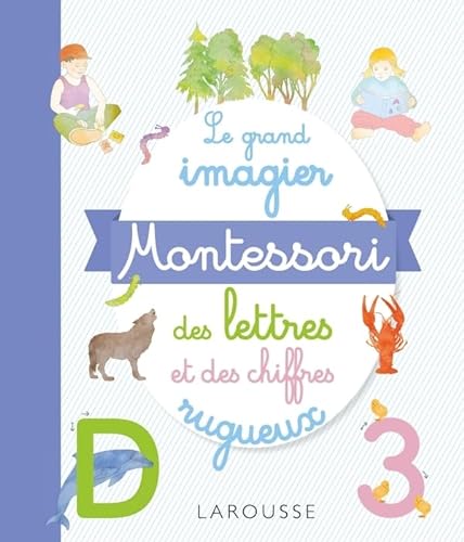 Stock image for Le grand imagier Montessori lettres et chiffres rugueux for sale by Gallix