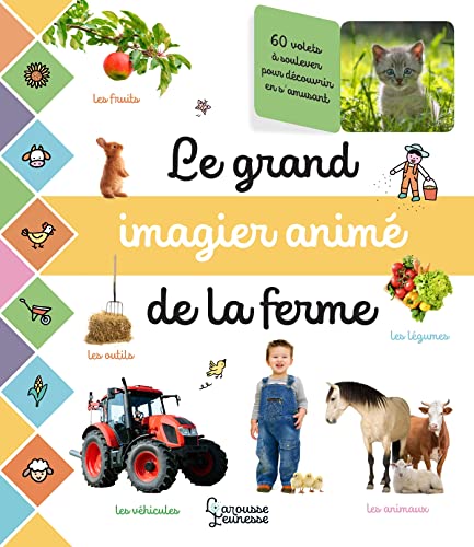 Imagen de archivo de Le grand imagier animé de la ferme [FRENCH LANGUAGE - Hardcover ] a la venta por booksXpress