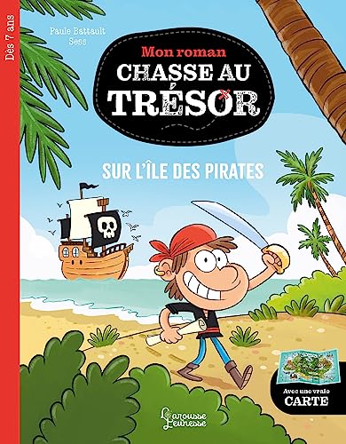 Stock image for Mon roman CHASSE AU TRESOR - Sur l'île des pirates [FRENCH LANGUAGE - Hardcover ] for sale by booksXpress