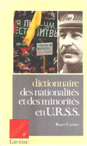 Imagen de archivo de ESSENT.DICT.NAT.& MIN.URSS Caratini, Roger a la venta por LIVREAUTRESORSAS