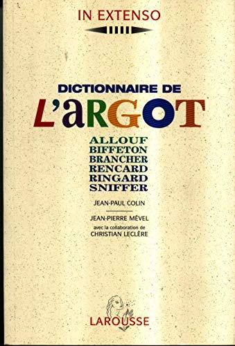 Stock image for Dictionnaire De L'argot for sale by My Dead Aunt's Books