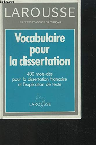 Stock image for Vocabulaire Pour La Dissertation (French Edition) for sale by BookHolders