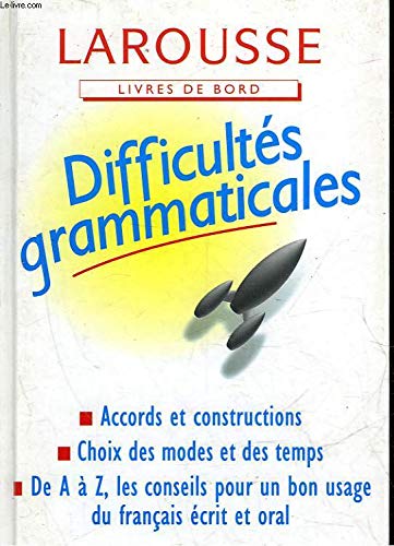 Beispielbild fr Difficultes Grammaticales zum Verkauf von Better World Books