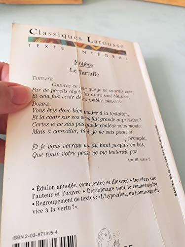 Beispielbild fr Le Tartuffe (French Edition) zum Verkauf von Newsboy Books