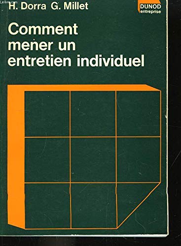 Beispielbild fr Comment mener un entretien individuel zum Verkauf von A TOUT LIVRE