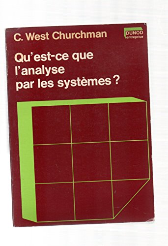 Stock image for Qu'est-ce que l'analyse par les systmes ? for sale by Ammareal