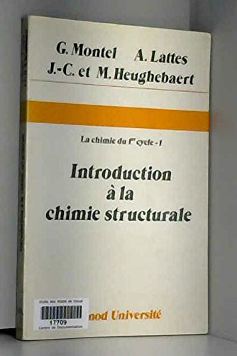9782040105426: Introduction a la chimie structurale 1 er cycle