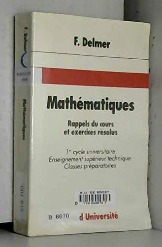 Beispielbild fr Mathmatiques : Rappels de cours et exercices rsolus zum Verkauf von Ammareal