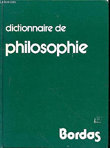 Stock image for Dictionnaire de philosophie for sale by Ammareal