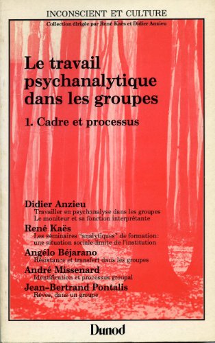 Beispielbild fr Le travail psychanalytique dans les groupes, tome 1 : Cadre et processus zum Verkauf von medimops