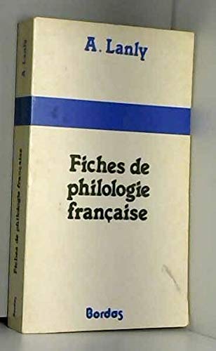 Beispielbild fr Fiches de philologie franaise zum Verkauf von medimops
