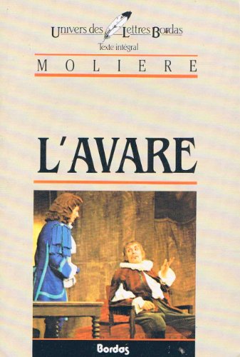 Beispielbild fr MOLIERE/ULB L'AVARE (Ancienne Edition) zum Verkauf von Librairie Th  la page