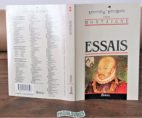 Essais* (Univers des Lettres)