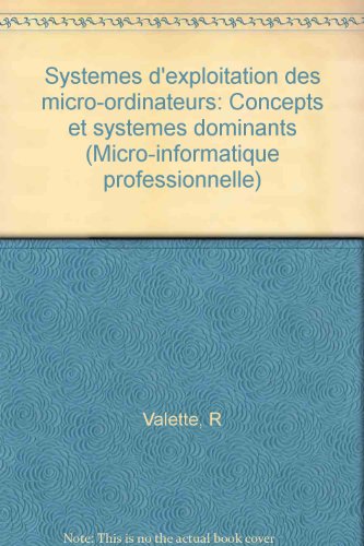 Imagen de archivo de Systemes exploitation micro ordinateurs a la venta por medimops