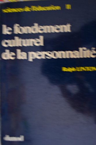 9782040164898: Le fondement culturel de la personnalit