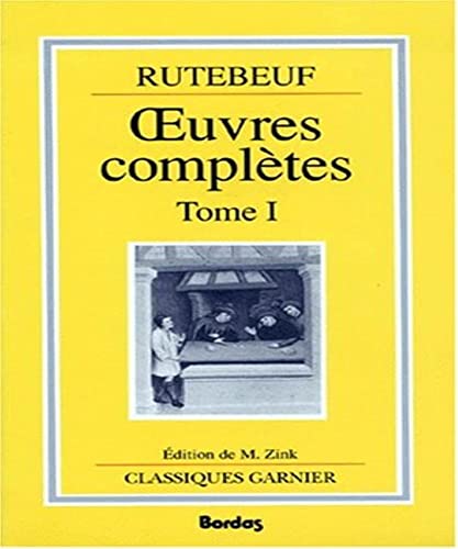 9782040173012: Rutebeuf, oeuvres compltes, tome 1
