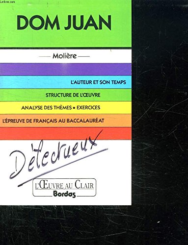 Beispielbild fr O.CL/MOLIERE DOM JUAN (Ancienne Edition) zum Verkauf von medimops