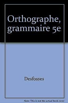 Beispielbild fr ENTR.O5 ORTH.GRAM.5E (Ancienne Edition) zum Verkauf von medimops