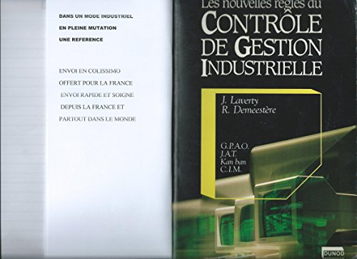 Stock image for Les Nouvelles Rgles Du Contrle De Gestion Industrielle for sale by RECYCLIVRE
