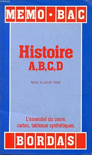 Beispielbild fr Mmo Bac Histoire ABCD zum Verkauf von Ammareal
