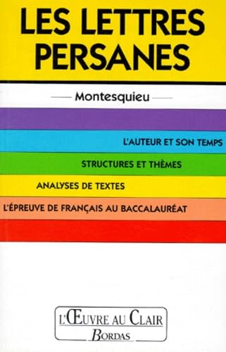 Stock image for L'Oeuvre au clair : Les lettres Persanes for sale by medimops