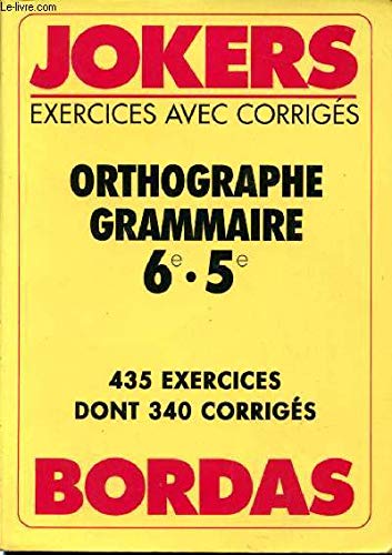 Stock image for Joke.652 Ortho.gr.6/5 Np (ancienne Edition) for sale by RECYCLIVRE