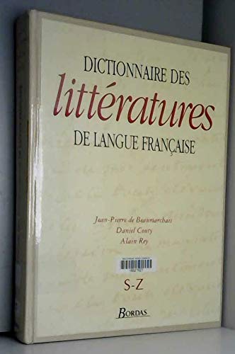 9782040270346: Dictionnaire des littratures de langue franaise