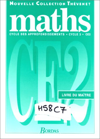 Imagen de archivo de Maths, CE2. Livre du matre a la venta por Ammareal