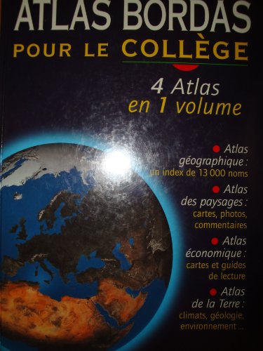 Atlas bordas pour le collège (ancienne edition) - Collectif