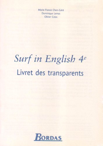 Beispielbild fr TRANSPARENTS SURF IN ENGLISH 4E 2002 zum Verkauf von Buchpark