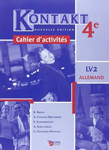 Imagen de archivo de Kontakt : Allemand, 4e LV2 (Cahier) a la venta por medimops