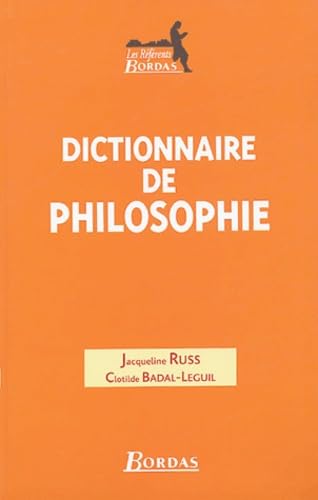 Beispielbild fr Dictionnaire de philosophie (Hors Collection) zum Verkauf von medimops