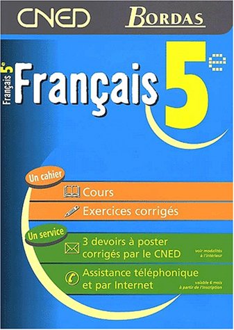 Imagen de archivo de Franais 5e. Cours. Exercices corrigs a la venta por Tamery