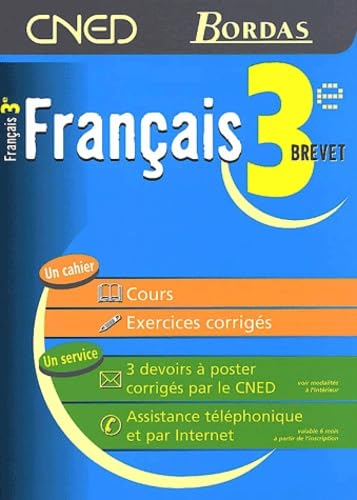 Imagen de archivo de Franais 3e brevet. Cours. Exercices corrigs a la venta por Tamery