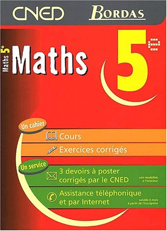 Imagen de archivo de Maths 5me. Cours. Exercices corrigs a la venta por Tamery
