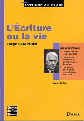 9782047306239: L'Ecriture ou la vie