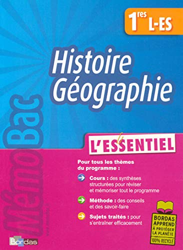 Stock image for MEMOBAC ESSENTIEL HIST GEO 1 L for sale by Ammareal