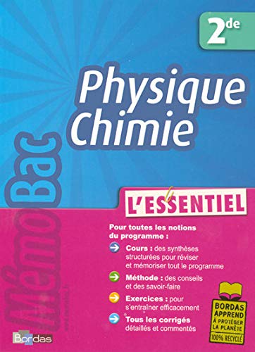 Stock image for Physique Chimie 2e : L'essentiel for sale by Ammareal