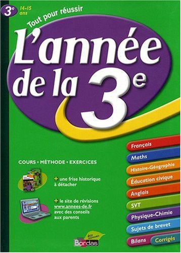Stock image for L'anne de la 3me for sale by medimops
