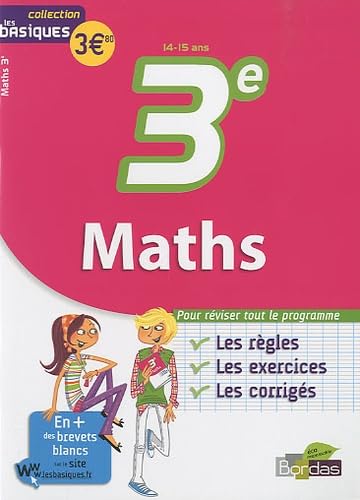 Imagen de archivo de Maths 3e a la venta por Ammareal