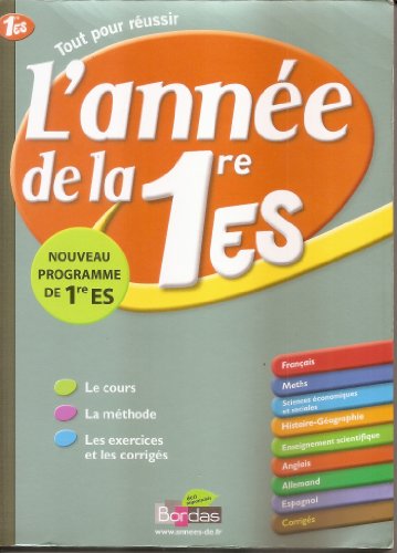 Stock image for L'ANNEE DE LA 1ERE ES for sale by LiLi - La Libert des Livres