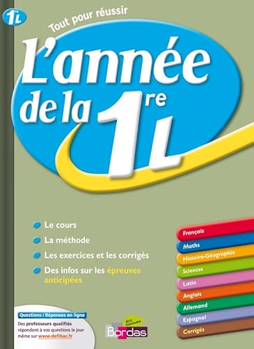 Stock image for ANNEE DE LA 1ERE L for sale by Ammareal