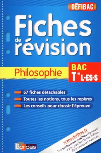 Beispielbild fr DEFIBAC FICHES PHILO TERM L/ES zum Verkauf von Ammareal