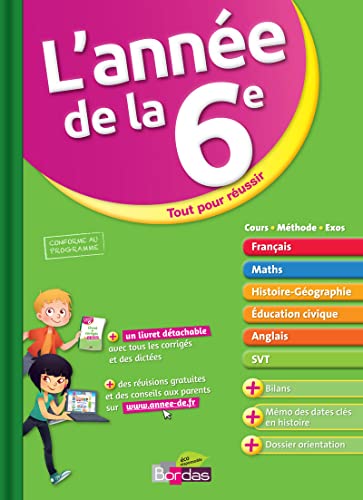 9782047319536: L'Anne de la 6e - Toutes les matires